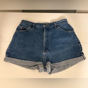 Vintage Lee Blue Denim High-Waisted Shorts
